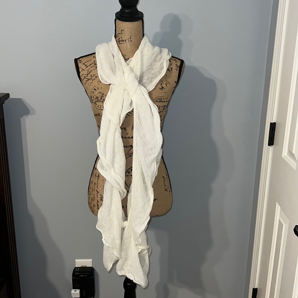 White scarf